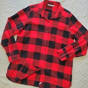 Woolrich Diamond Embroidered Buffalo Check Cotton Flannel Shirt